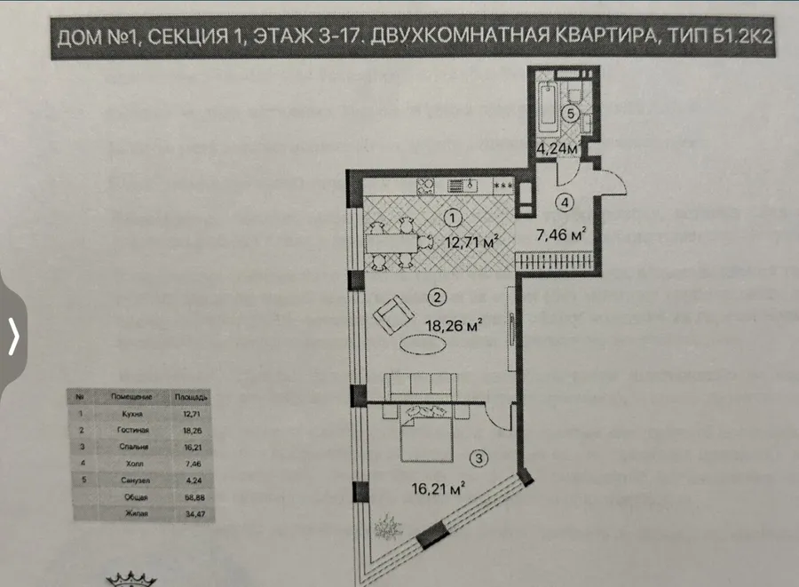 Продажа жилая квартира улица Черниговская, д.8